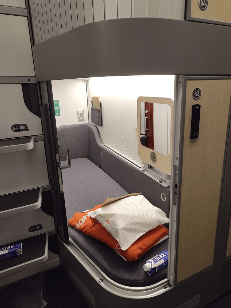 Mini Cabin on OBB Nightjet sleeping train between Austria - Germany - Netherlands